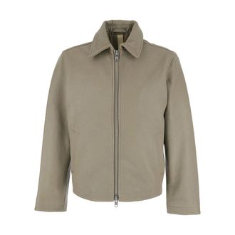 Sunflower Jassen, Heren, Grijs, XL, Leer, Kort leren jack