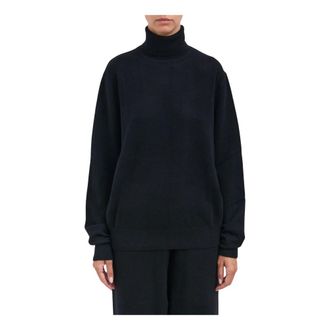 Entire studios Turtlenecks, female, Black, M/L, Knit Turtleneck