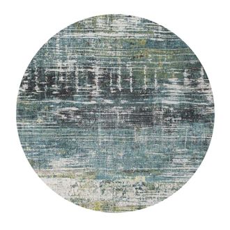 Louis De Poortere Alfombra de poli&eacute;ster azul, 240x240 cm