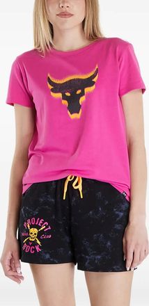 Under Armour Project Rock Underground Core T-shirt - women - Cotton/Polyester - S - Pink