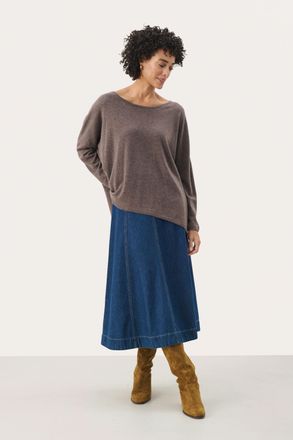 Part Two Pullover Loose fit taupe