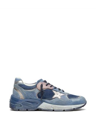 Golden Goose Textured Mesh Suede Metallic Silk Nylon Sneakers