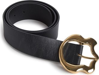 Cynthia Rowley Signature Buckle Belt in Black at Nordstrom