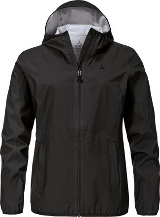 Sch&ouml;ffel Regenjacke SCH&Ouml;FFEL Jacket Style Migandi WMS, Damen, Gr. 44, schwarz, Taft, Obermaterial: 100% Polyester, unifarben, hoch geschlossener Ausschnitt, ei