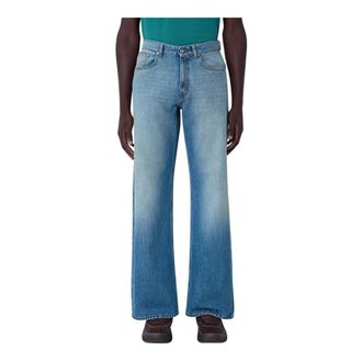 ERL Straight Jeans, male, Blue, Size: L Breakwater Wash Jeans