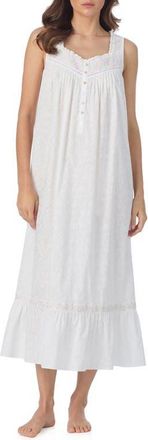 Eileen West Sleeveless Cotton Lawn Ballet Nightgown in White at Nordstrom, Size Xx-Small