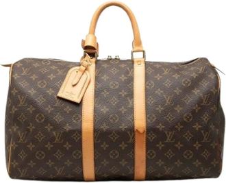 Louis Vuitton Pre-owned Weekend Bags, female, Brown, Size: ONE SIZE Pre-owned Keepall 45