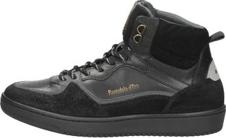 Pantofola D'oro Baveno High Veterschoenen Hoog - Heren - Sneakers - Zwart - 43 EU - Schoenen