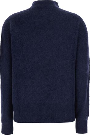 Merci Merino Wool Turtleneck Sweater - Blue