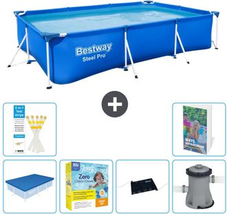 Bestway Piscina Bestway Steel Pro Rectangular - 300x201x66 Cm - 7-piezas S60