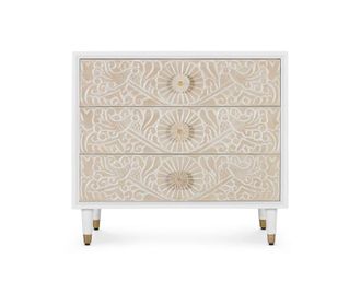 Giner&Colomer C&oacute;moda de madera de mango 90 cm estilo mediterr&aacute;neo moderno
