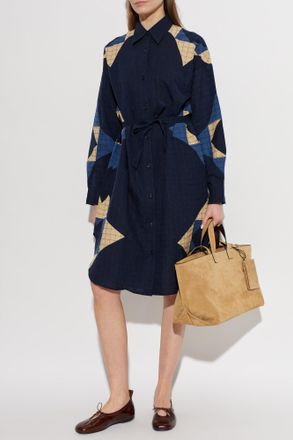 A.P.C. Shirt Dress, Womens, Navy Blue