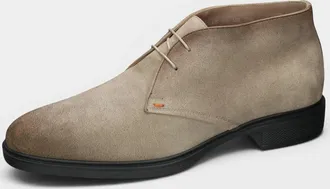 Santoni Mens Easy Chukka Derby Shoes In Taupe