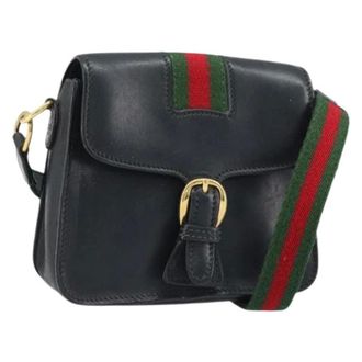 Gucci Pre-owned Cross Body Bags, female, Black, Size: ONE SIZE Pre-owned Vintage Shoulder Bag