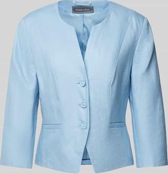 White Label Blazer mit Leistentaschen in Hellblau, Größe 38
