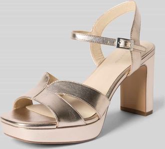 Tamaris Tamaris Sandaletten mit Dornschlie&szlig;e in Gold, Gr&ouml;&szlig;e 36