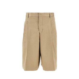 Ami Cotton gabardine shorts with darts Man 42