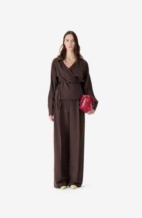 Iro Helis Pants in Dark Brown at Nordstrom, Size 34 Eu