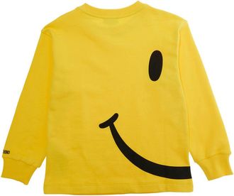 Moschino Boys Hooded Sweatshirt, Yellow Cotton Hoods & Sweatshirts
