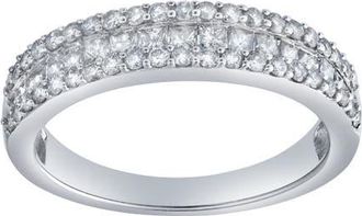LuvMyJewelry Celara 0.80 Ct 10K Gold Diamond Band in 10K White Gold at Nordstrom, Size 7