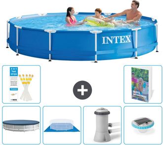 Intex Piscina Con Estructura Redonda - 366x76 Cm - 7-piezas S74