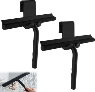 OEM Raclette De Douche - Silicone - 34 Cm - Pour Portes Verre Miroirs Carreaux Voitures - Lot De 2