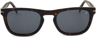 David Beckham Db 7077/S Tortoiseshell Acetate Square Frame Sunglasses