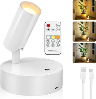 OEM Foco De Interior, Foco Recargable Para Plantas De Interior, Iluminaci&oacute;n Led Inal&aacute;mbrica Con Temporizador Y Regulable, L&aacute;mpara Fotogr&aacute;fica A Pilas