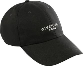 Givenchy Paris Geborduurde Cap - Heren - Petten - Zwart - ONE Size - Nylon - Accessoires