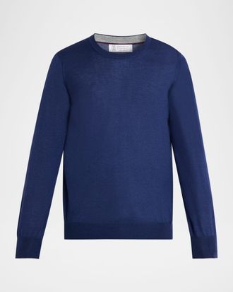 Brunello Cucinelli Men & apos;s Cashmere Knit Crewneck Sweater
