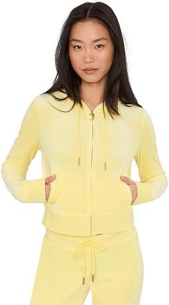 Juicy Couture Og Blink Track Jacket Womens Sweatshirt Yellow Iris : LG (US 10-12), Polyester/Spandex