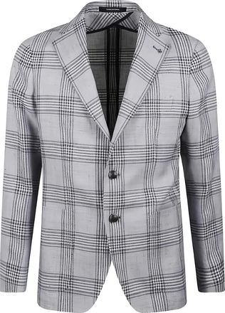 Tagliatore Blazer monopetto a quadri - Grigio