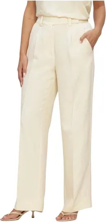 Second Female Broeken, Dames, Beige, XL, Polyester, Lino Classic Broeken