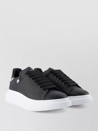 Alexander McQueen oversized leather sneakers signature sole design