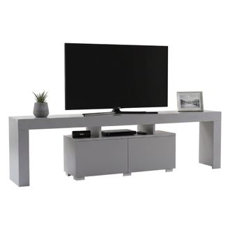 Dmora Dmora - Mueble De Televisi&oacute;n Andarna, Aparador De Sal&oacute;n, Mueble Bajo Para Tv, Base De Pared Equipada, 180x31 H50 Cm, Gris