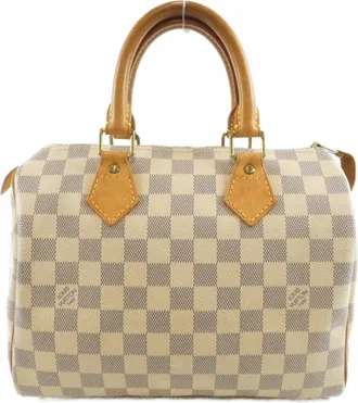Louis Vuitton Azur Coated Canvas Boston Bag (Pre-Owned)