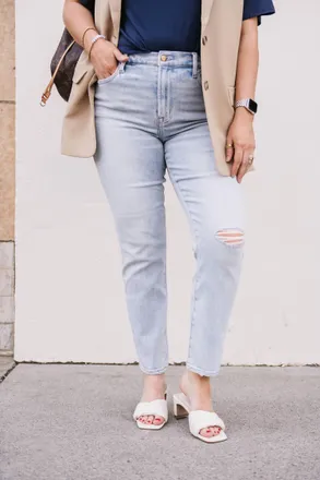 Pistola Denim Madi High Rise Modern Slim Jeans In Infinite Distressed