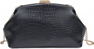 Moda Luxe Womens Camille Clutch In Black