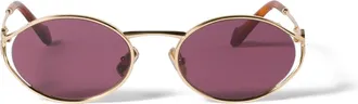 Miu Miu Miu Miu Logo Sunglasses, Woman, Ruby Lenses