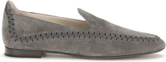 Giorgio Armani Grey Slip-on Loafers