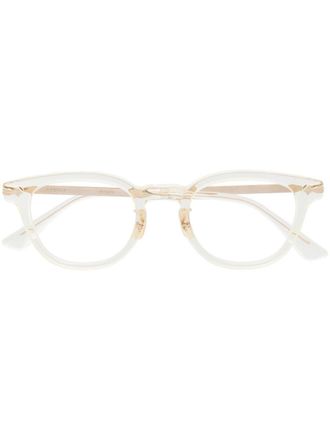 Eyevan 7285 Webb bril met vierkant montuur - Beige