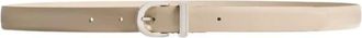 Khaite Luna Leren Riem - Dames - Riemen - Beige - 85 CM - Leer - Accessoires