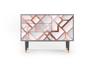 StoryZ Aparador rosa claro 3 cajones y 1 puerta L 115 cm