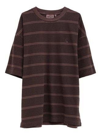 Carhartt Work in Progress striped T-shirt - men - Organic Cotton - S - Brown