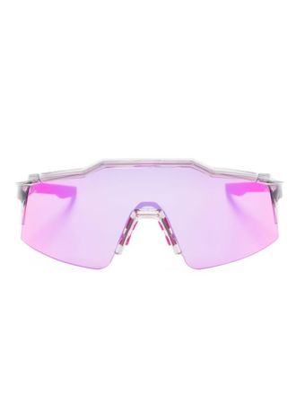 100% Eyewear Speedcraft oversize-frame sunglasses - men - Acetate - One Size - Grey