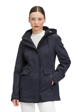 Gil Bret Outdoorjacke GIL BRET, Damen, Gr. 36, blau (blau nights), Stoff, Obermaterial: 63% Baumwolle, 37% Polyamid, unifarben, tailliert, Rundhals, Jacken Out