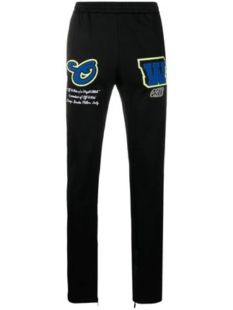 Off-white Gestreepte trainingsbroek - Zwart