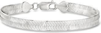 Ross-Simons Italian 6mm Sterling Silver Herringbone Bracelet