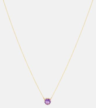 Roxanne First Honors Lilac Heart 14kt gold necklace with amethyst