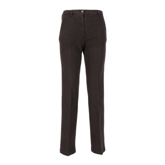 BRIGLIA 1949 Chino Slim Fit in Cotone Elasticizzato - - Trousers - Donna - Marrone - XL